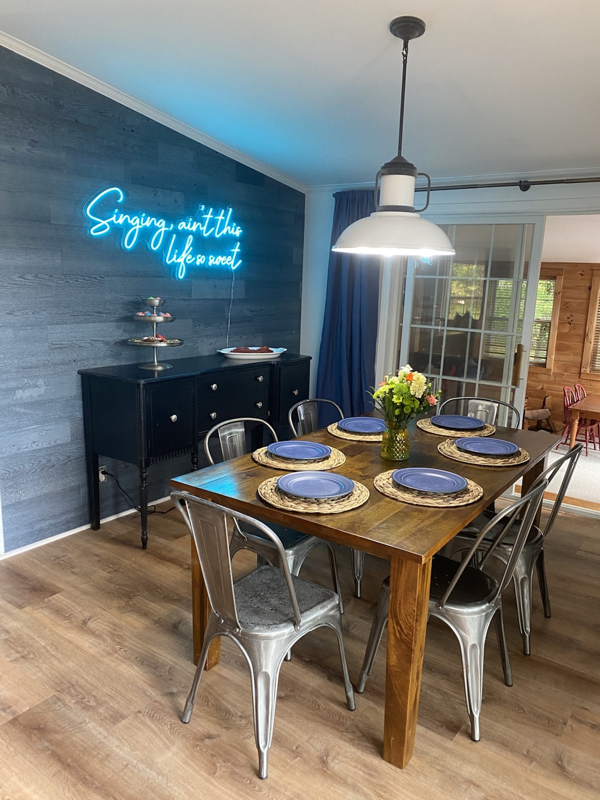 grey peel and stick wood wall