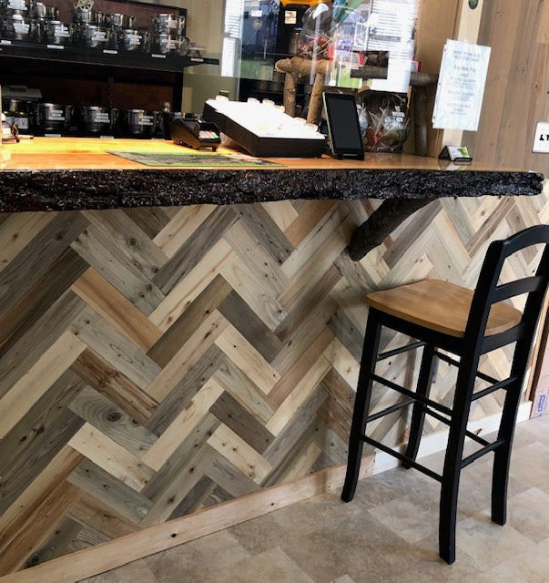 Herringbone Wood Wall Planks – River Plank