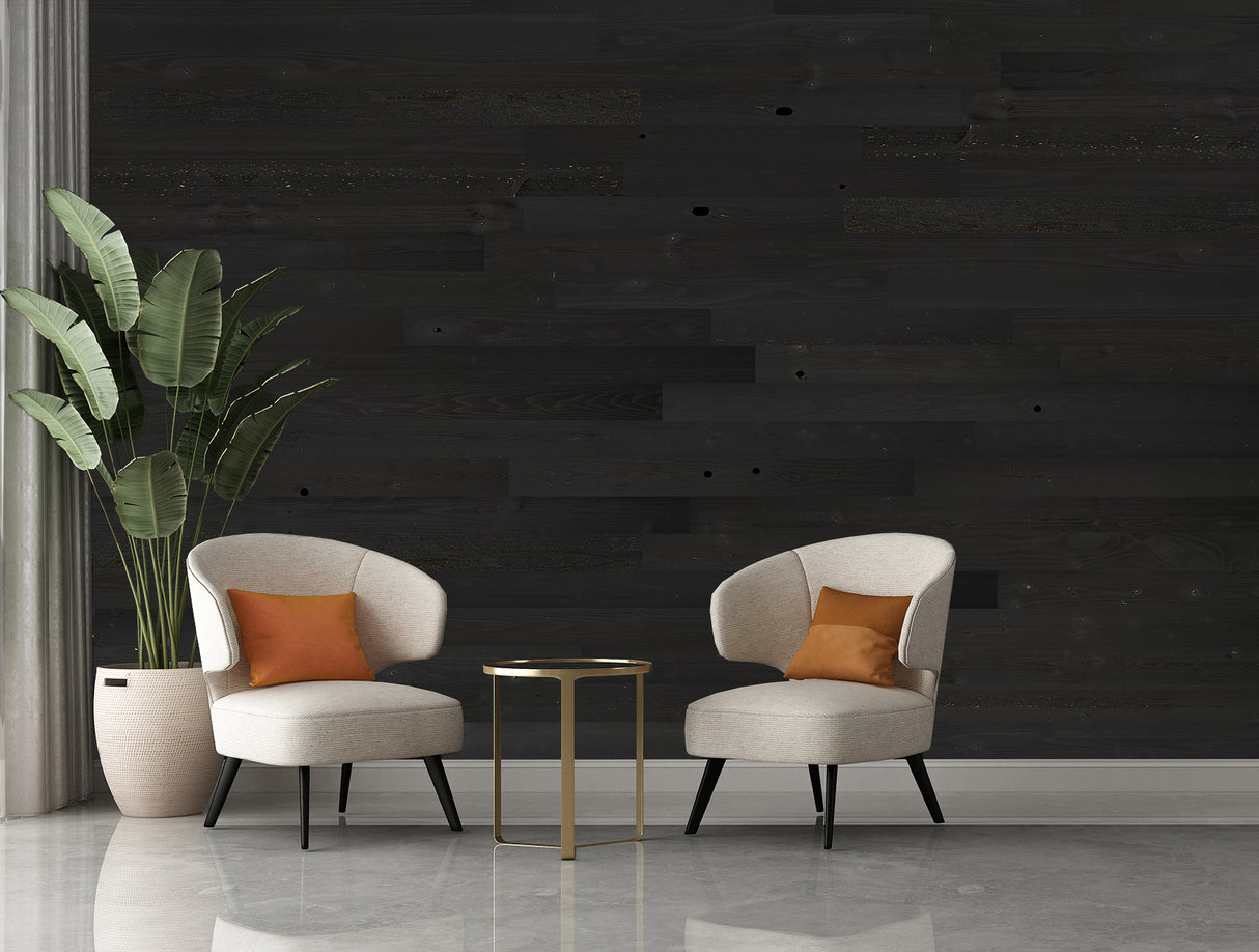 Reclaimed Wood in Black Ice