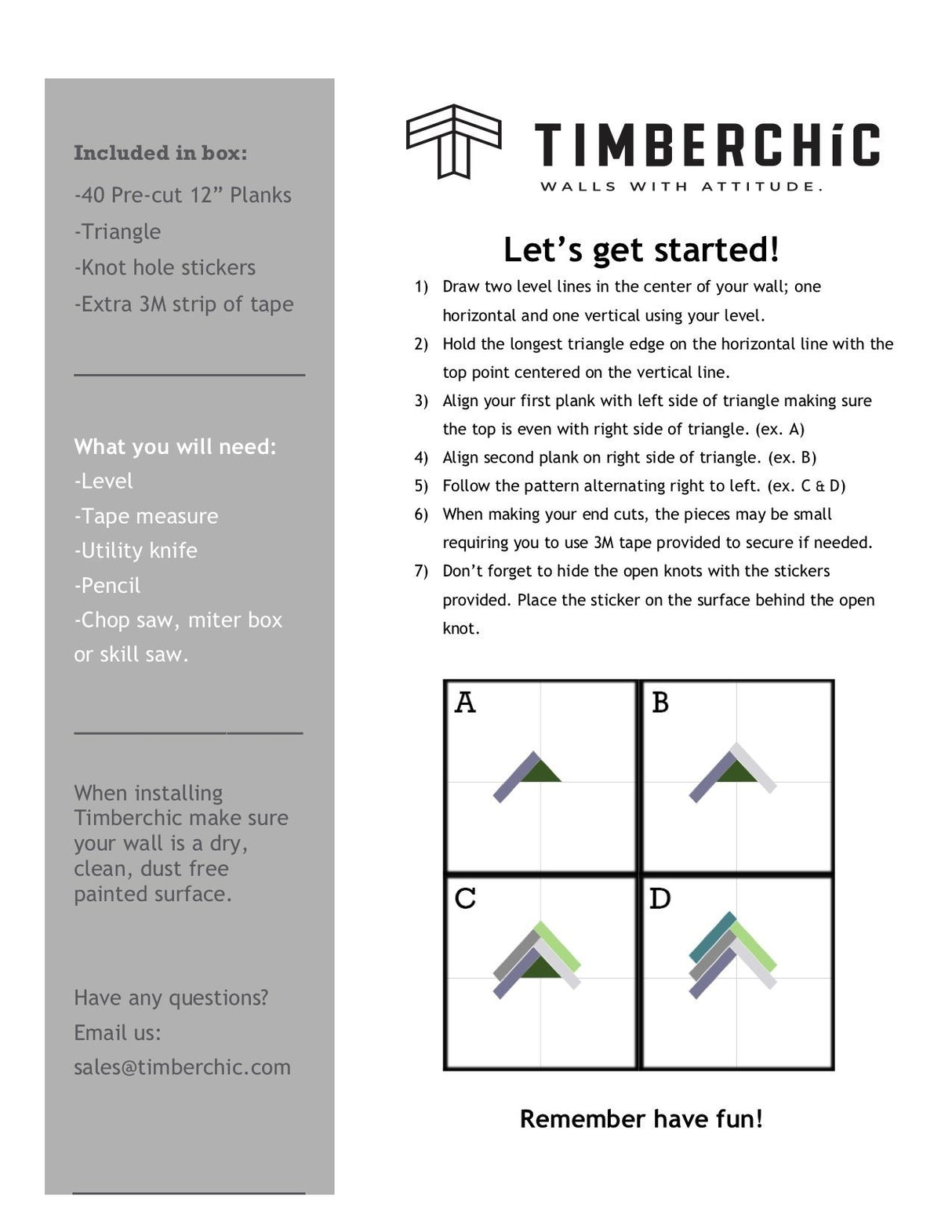 Herringbone Wood Wall Planks – Baxter Blonde