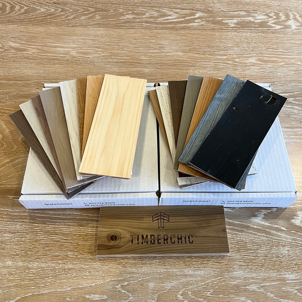 peel and stick wood samples