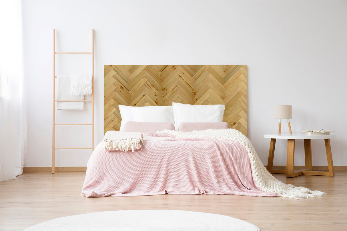 Herringbone Wood Wall Planks – Baxter Blonde