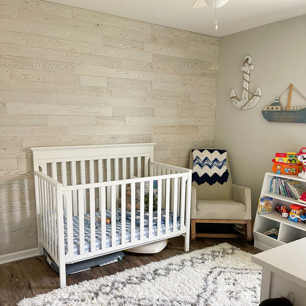 Pearl Real Wood Wall Planks | White Washed Accent Wall – Timberchíc