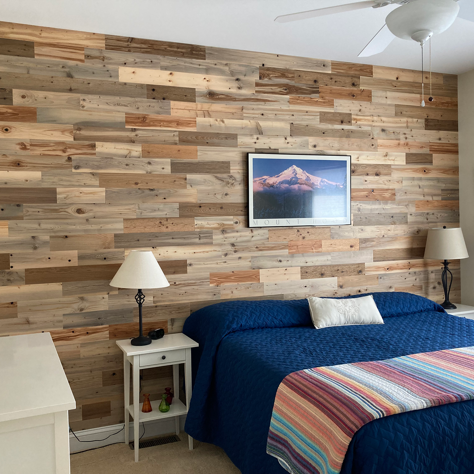 river planks wood wall